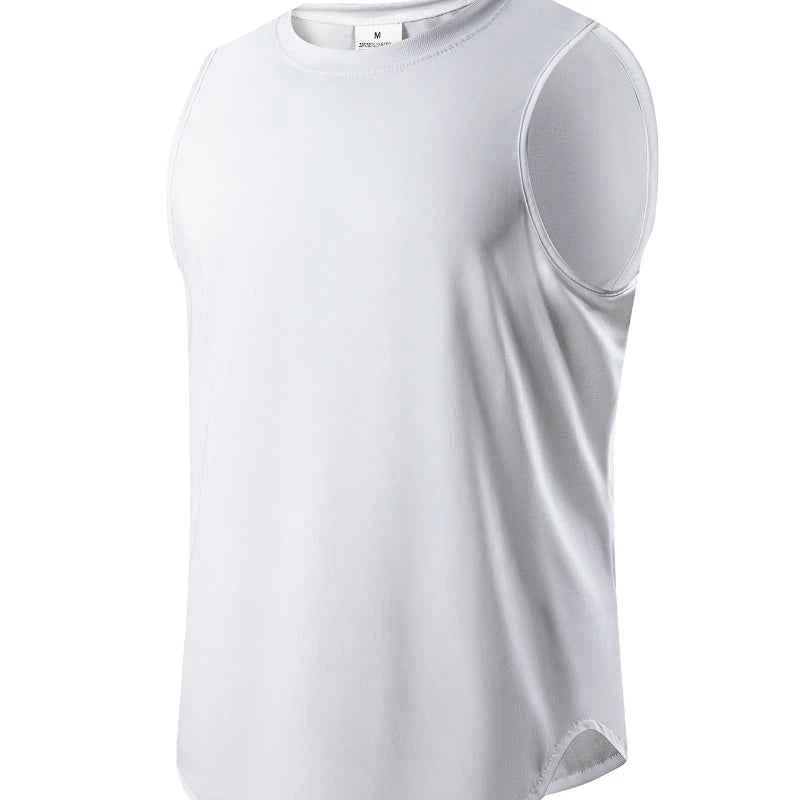 BEVAMA Men's Sleeveless Athletic Tank Top – Moisture-Wicking (White, Blue, Grey, Black, Navy)