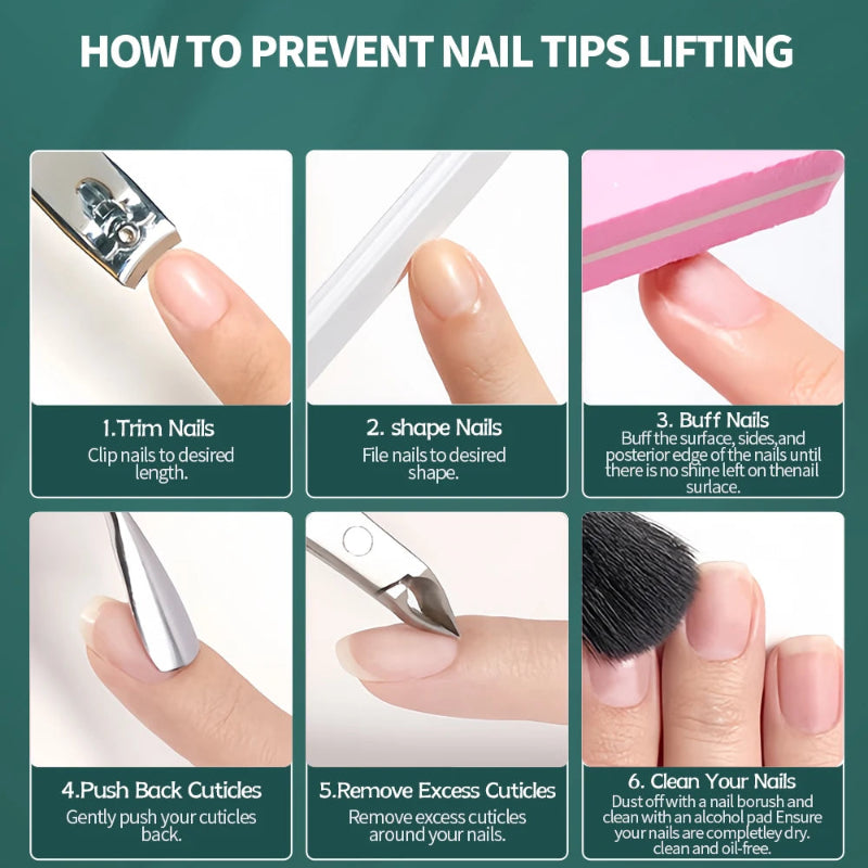 Nailpop Half Matte Gel Nail Tips – 600 Pieces Box, 12 Sizes