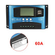 MPPT Solar Charge Controller 30A 40A 50A 60A 100A 12V/24V Battery Charger with LCD Display & USB Output