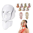 7 Color LED Face & Neck Beauty Mask – Photon Red Light Therapy Facial Skin Care Mask for Rejuvenation