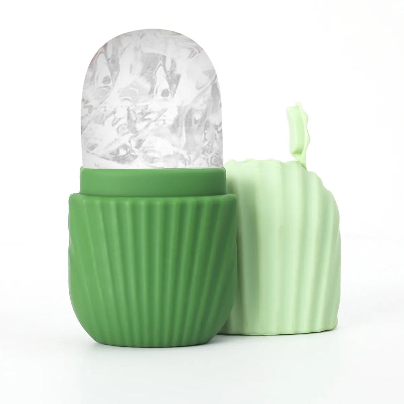 Ice Face Roller Ice Cube Beauty Massage Tool – Silicone Ice Mold Facial Roller for Eye Puffiness and Skin Care
