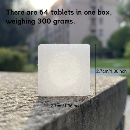Compressed Camphor Blocks for Wardrobes & Drawers – 64pcs Clothes Freshener and Storage Protection Tablets (300g)