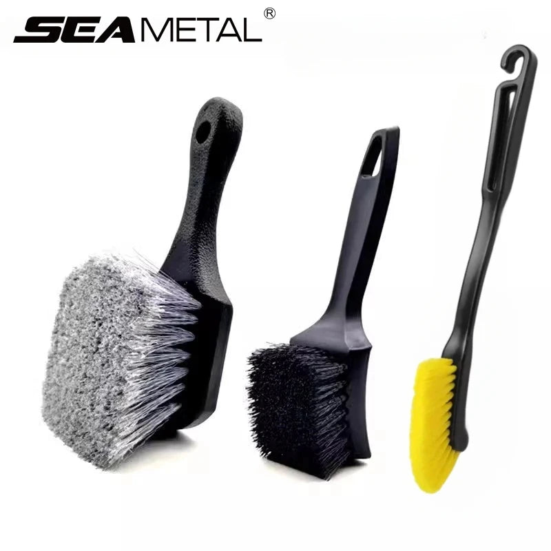 SEAMETAL Car Tire Wheel Rim Cleaning Brush Detailing Wash Tool