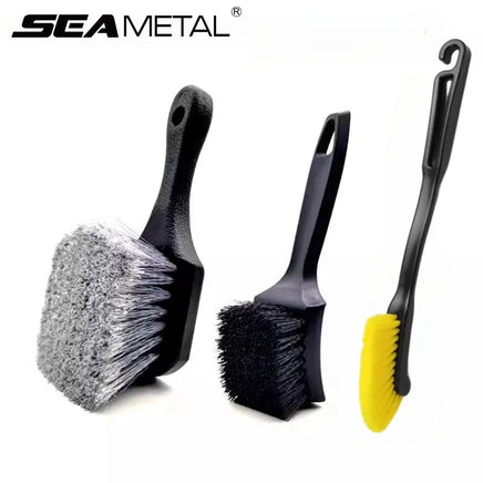 SEAMETAL Car Tire Wheel Rim Cleaning Brush Detailing Wash Tool