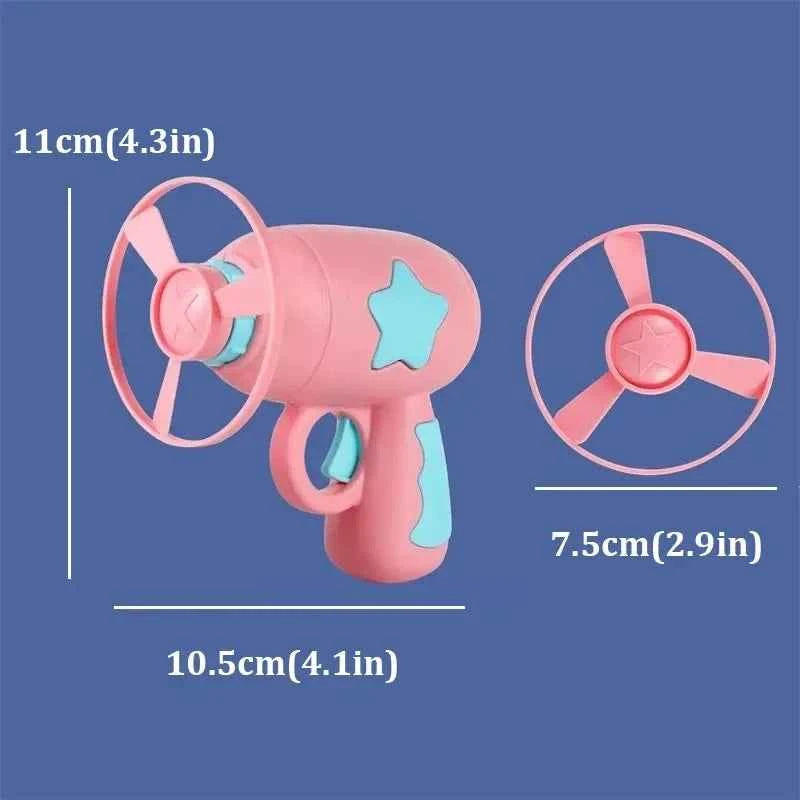 Funny Cat Toy Interactive Launch Pet Training Toy For Kitten Mini Flying Disc Shooting Gun Chasing Games Cat Toys Pet Supplies