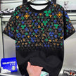 2026 New Style Men's Casual Trendy Fashion Short-Sleeved T-Shirt Classic Round-neck T-Shirt Colorful Print Letters Summer Shirt