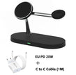 3-in-1 Magnetic Wireless Charger Stand – Fast Charging Station for iPhone, Apple Watch & AirPods
