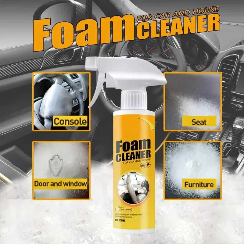 Multi-Function Foam Cleaning Spray for Car Interior