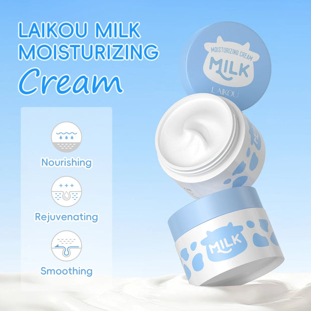 LAIKOU Milk Skincare Set – Cleanser, Serum & Cream