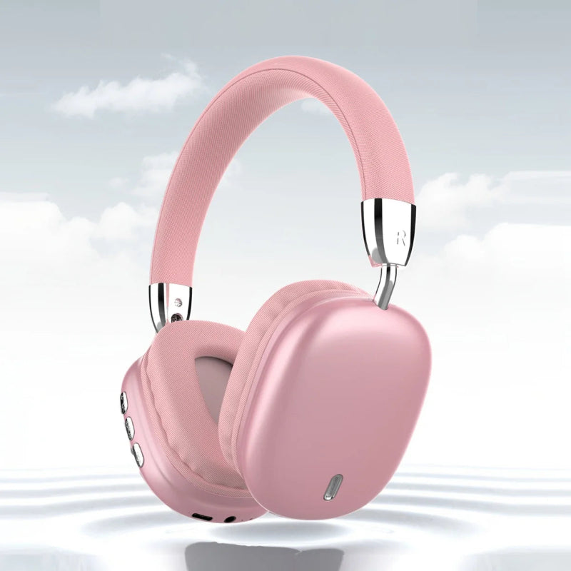 Wireless Bluetooth Over-Ear Headphones with Premium Cushion Design, Foldable Comfort Fit & Stereo Sound