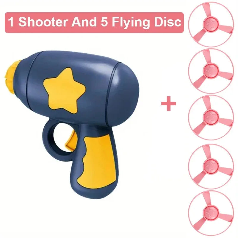 Interactive Cat Flying Disc Toy Launch Gun Pet Training Toy Mini Shooting Game for Kitten Chasing Exercise Fun Pet Supplies