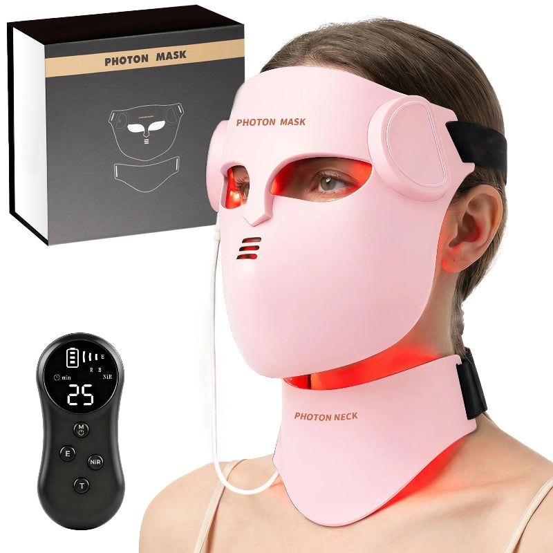 Portable Silicone LED Face Mask – 8 Color LED Red Light & Near Infrared Therapy Facial Mask for Skin Care