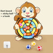 Montessori Cartoon Animal Dart Board Sticky Ball Game for Kids 2-4 Years Educational Interactive Toy Baby Family Indoor Activity