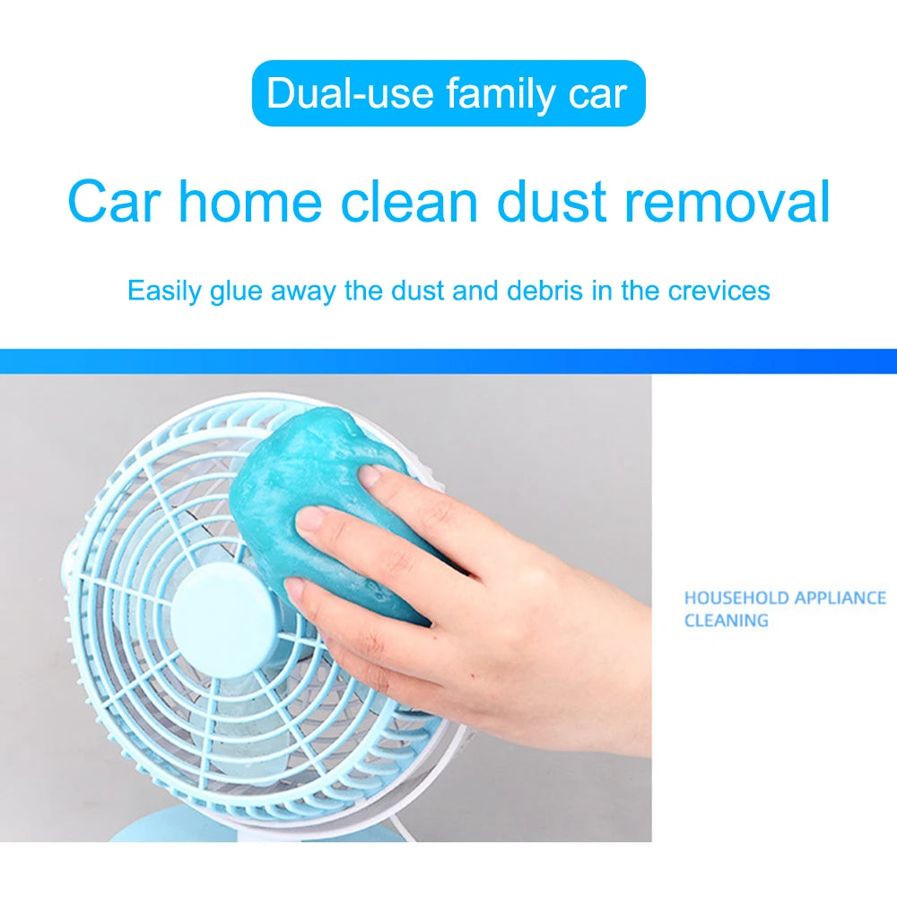 Car Cleaning Gel Slime – Reusable Magic Dust Cleaner Mud for Car Interior, Keyboard, Desk & Household Cleaning