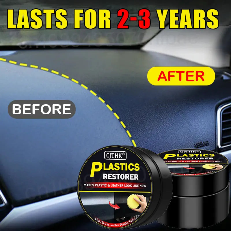Car Plastic Restorer Auto Interior Panel Renewal Wax Polish Cream
