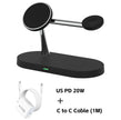 3-in-1 Magnetic Wireless Charger Stand – Fast Charging Station for iPhone, Apple Watch & AirPods