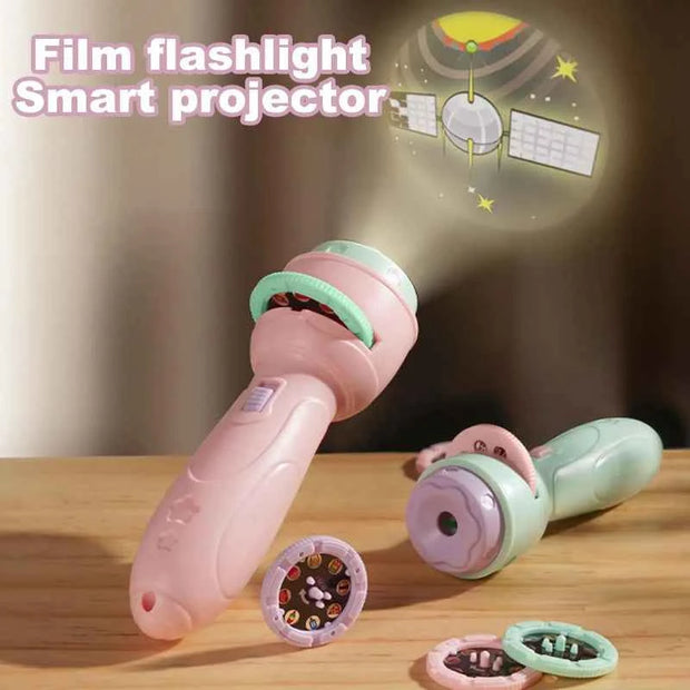 Kids Flashlight Projector 120 Patterns Projector Toys for Kids Preschool Learning Cartoon Torch Light Projection Flashlight