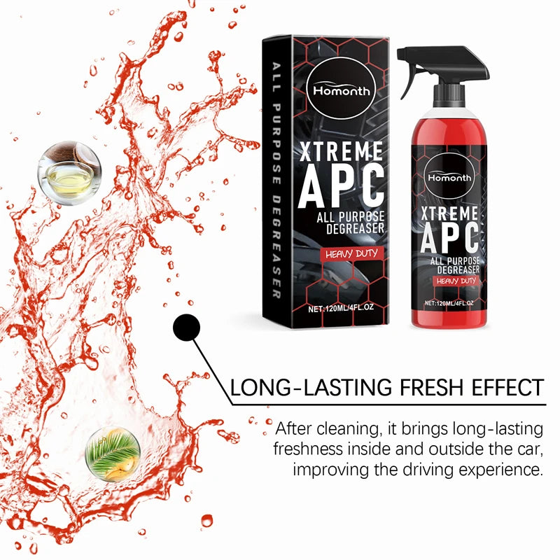 120ml All-Purpose Car Cleaner Degreaser – Interior & Exterior Foam Spray