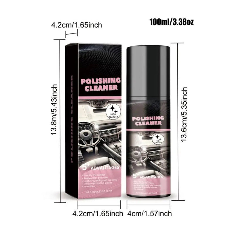 Car Interior Polish & Cleaner Spray 100ml All-Purpose Detailer