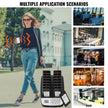 VEVOR 20-Pager Wireless Restaurant Paging System with 3 Alert Modes, 500m Range and Charging Base
