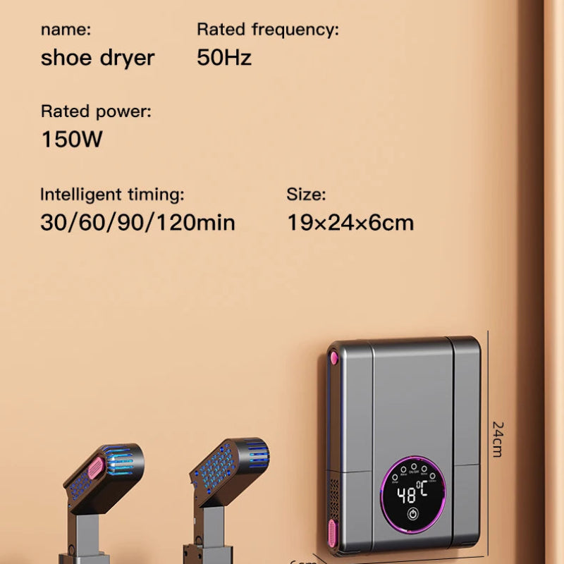 New Electric Shoe Dryer Machine with Deodorizing & Sterilizing Function, Adjustable Timing Extension Footwear Dryer for Home Use