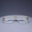 Luxury Square Sunglasses Set with Gold Frames