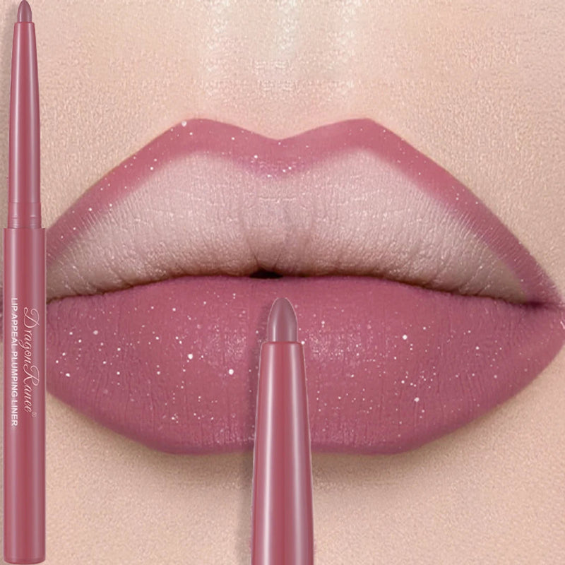Matte Mauve Lipstick Pencil – Long-Lasting Waterproof Non-Stick Velvet Lipliner Crayon