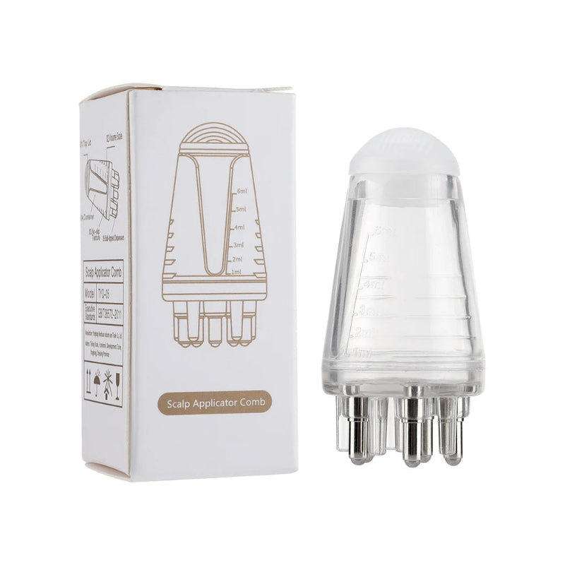 6ml Scalp Applicator Mini Head Massager Roller Ball Brush – Liquid Oil Applicator Massage Comb