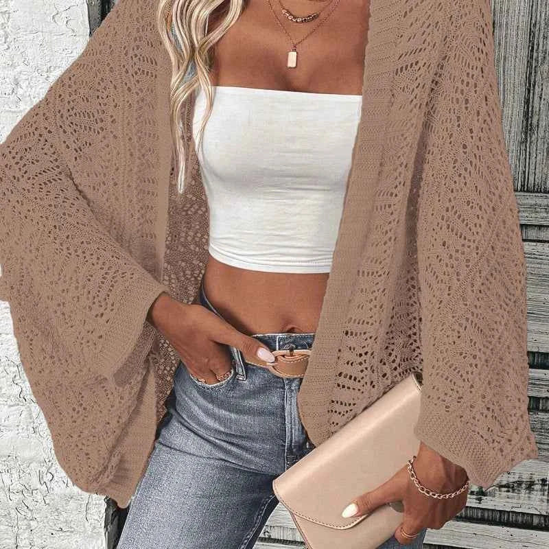 Open Knit Cardigan – Stylish Casual Wear for Women | Multi-Color Options