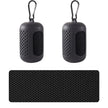 2 Pack Portable Round Silicone Covered Cooling Towel – Quick Drying Fitness Sports Towels for Outdoor Activities
