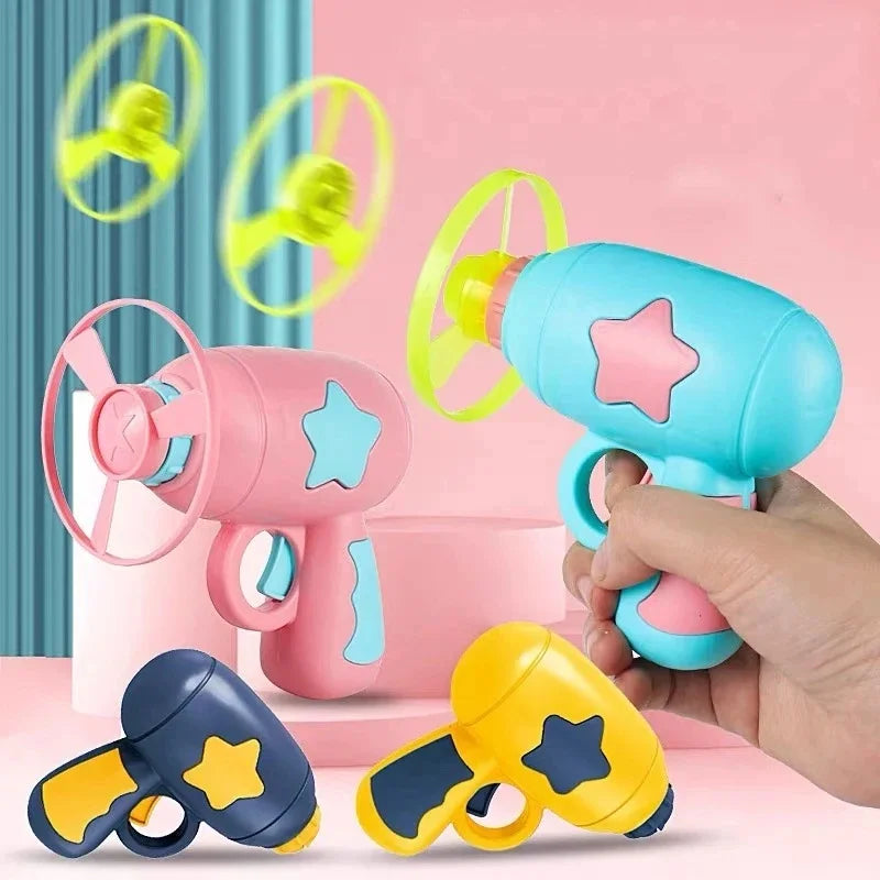 Interactive Cat Flying Disc Toy Launch Gun Pet Training Toy Mini Shooting Game for Kitten Chasing Exercise Fun Pet Supplies