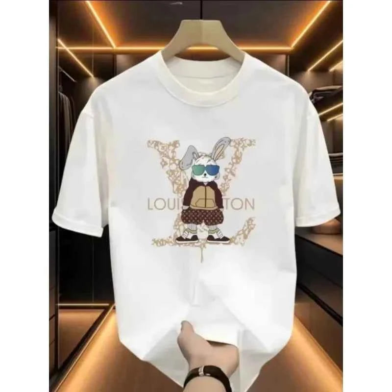 Louis Vuitton Bear Graphic T-shirt – Stylish Casual Wear for Men | Black & White Options
