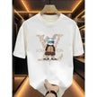Louis Vuitton Bear Graphic T-shirt – Stylish Casual Wear for Men | Black & White Options
