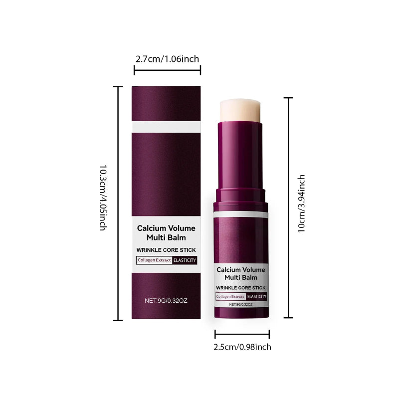 Calcium Skincare Set Anti-Aging Facial Serum, Eye Patches & Multi Balm for Fine Lines and Dark Circles Care