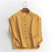 Knitted Button-Up Vest – Stylish Casual Wear for Women | Multi-Color Options