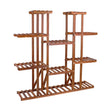Wooden Plant Shelf Multi Tier Flower Pot Stand Indoor Outdoor Garden Display Rack