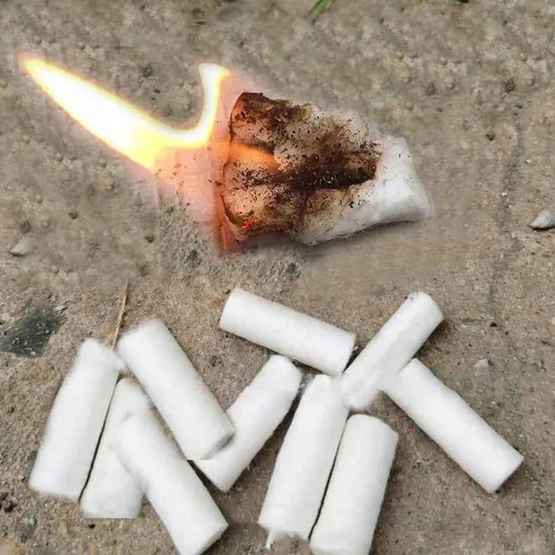 20/60/120-Piece Portable White Fire Starter Sticks for Outdoor Camping and Campfires