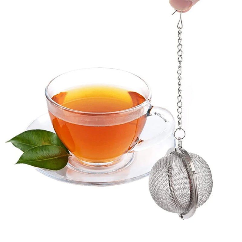 Stainless Steel Tea Infuser Ball with Chain Hook for Loose Leaf Tea