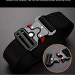 Heavy Duty Tactical Nylon Webbing Belt with Metal Buckle