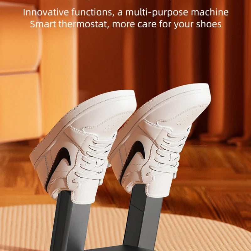 Foldable Electric Shoe Dryer Machine 220V, Intelligent Fast Heating Footwear Dryer with UV Sterilization & Deodorization