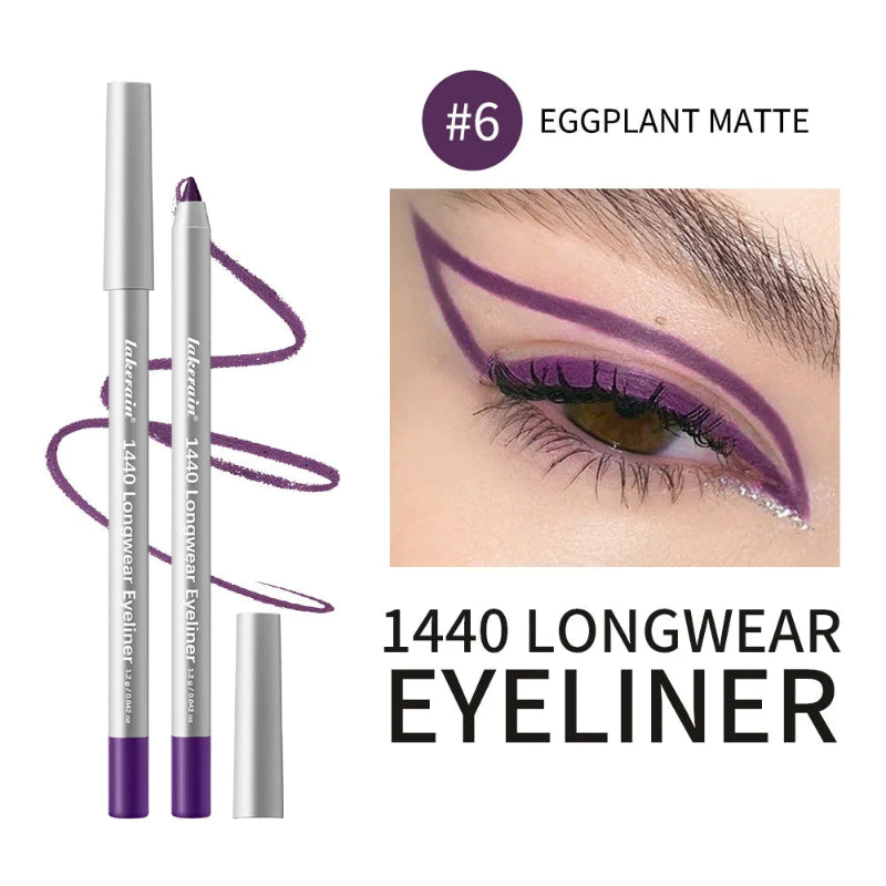 12 Colors Eyeliner Pencil – Long-Lasting Waterproof Smudge-Proof Smokey Eye Makeup