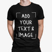 Add Your Text & Image Customizable Crew Neck Short Sleeve T-Shirt