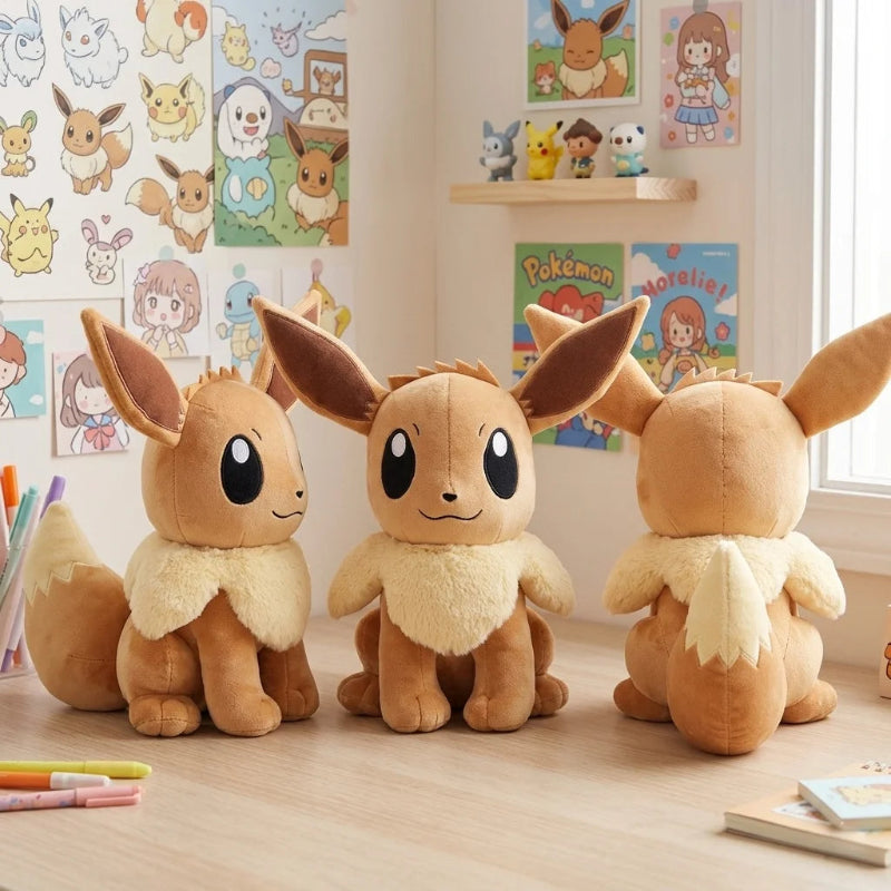Eevee Plush Toy - 20cm Soft Cuddly Stuffed Doll