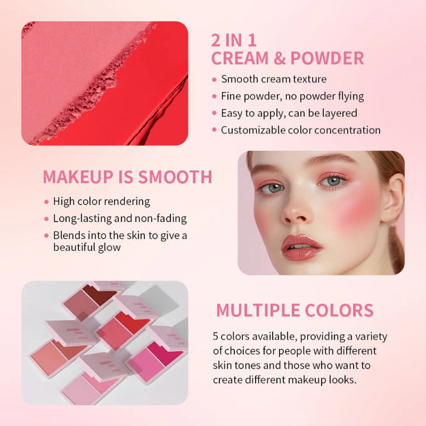 Lakerain Blush Set: Cream & Powder