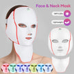 7-Color LED Face & Neck Mask with 138+3 LEDs – Wireless Rechargeable Light Therapy Beauty Device
