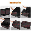 Car Trunk Organizer Box Large Capacity Folding Leather Storage Bag