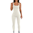 Women’s Sleeveless Unitard Bodysuit – Stretchy Full-Length Jumpsuit | Multi-Color Options