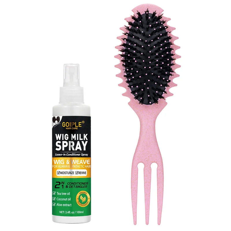 GOIPLE Wig Milk Spray 100ml Moisturizing Leave-In Conditioner Spray for Synthetic Hair Wigs