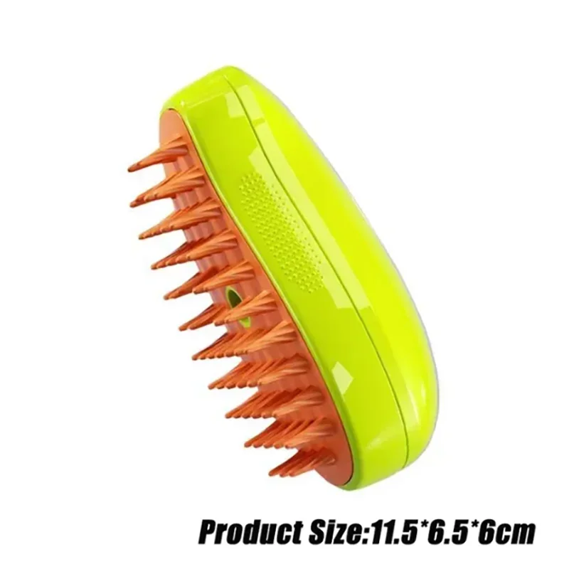 3-in-1 Electric Steamed Dog & Cat Brush – Essential Oil Spray, Massage & Pet Hair Grooming Tool