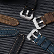 Vintage Leather Watch Strap Replacement Band with Contrast Stitching